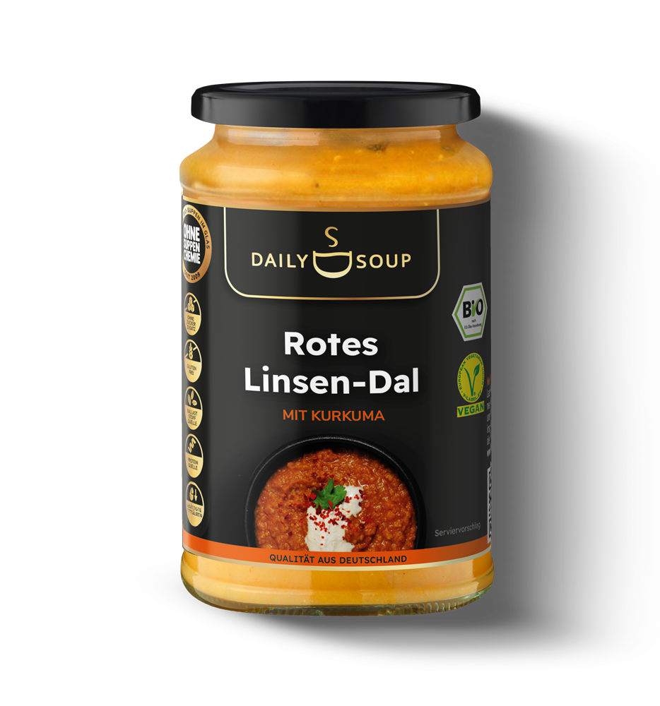 6er Box – Rotes Linsen-Dal mit Kurkuma